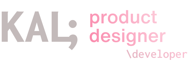 kal; product designer logo